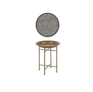 Living Room Furniture Iron <b>Light</b> Antique Side Table With Hammered Finishing Top Decorative Side Table - Product Image 1