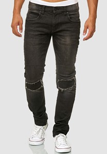 Pantalon long crayon tendance délavé, logo personnalisé, pantalon extensible pour homme, jean slim déchiré - Product Image 5