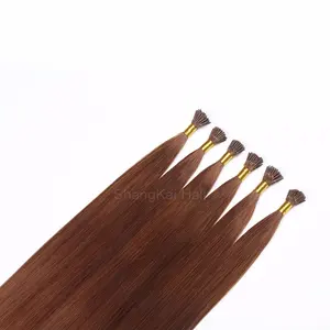 China Supplier Top Grade Remy Hair Extensions Mini I Tip Hair Double Drawn 350 Colors Keratin Powder Glue Hair Extensions