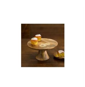 Support à gâteau en bois pour table à manger Dessert en bois de Sesham avec couvercle Support à gâteau en bois d'acacia - Product Image 6