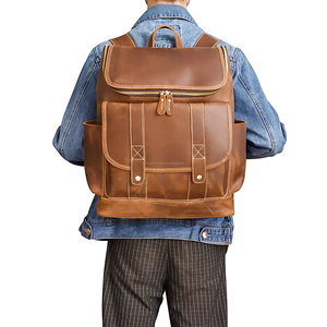 Mochila de Cuero Unisex para Portátil, con Logotipo Personalizado, Gran Capacidad, Ideal para Viajes, Oficina, Estudiantes, Directo de Fábrica - Product Image 5