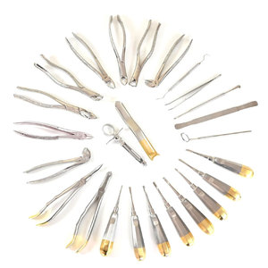 Kit d'instruments d'extraction chirurgicaux orthopédiques allemands de 25 pièces en acier inoxydable autoclavable manuel - Product Image 1