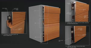 Miễn phí Mẫu 10/12feet gỗ hạt nhôm và kim loại siding bên ngoài bức tường cài đặt - Product Image 4