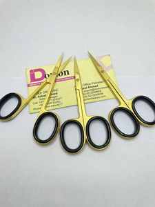 Tijera para uñas de belleza con etiqueta personalizada privada al por mayor, Tijera para manicura de acero inoxidable chapada en oro, Tijera para cutículas de uñas en Pakistán - Product Image 5