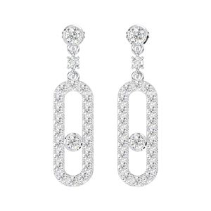 Boucles d'oreilles rondes en argent Sterling 925, bijoux fins en pierre CZ, cadeau de haute qualité pour femmes - Product Image 1