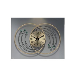 Fashion Metal Wall Clock Luxury Led 3d Wall Clock Home Decorative Items and <b>Round</b> Shape and Customized Size - Product Image 2