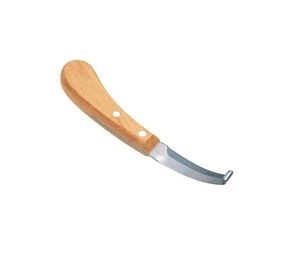 เครื่องมือสัตวแพทย์มีดกีบด้ามไม้ขอบซ้าย - Product Image 1