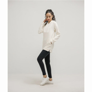 Sweat-shirts personnalisés 100 % coton pour femmes 2025 – Respirants, écologiques, séchage rapide, pour l'hiver, décontractés, avec col à capuche et logo frontal - Product Image 2