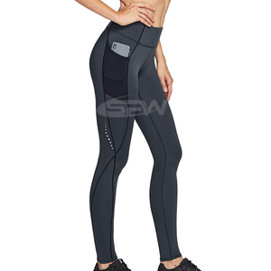 Tejido elástico de cuatro vías de secado rápido transpirable a prueba de sentadillas para mujer de cintura alta para gimnasio de estudio y uso diario - Product Image 3