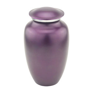 Urna de aluminio de estilo americano clásico para adultos Urna de cenizas funerarias conmemorativas de color azul duradero - Product Image 5