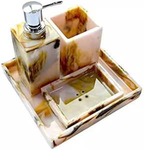 Set Standard Quality Top Product New Collection Juego de baño de resina epoxi para el hogar de Crescent Crafts - Product Image 1