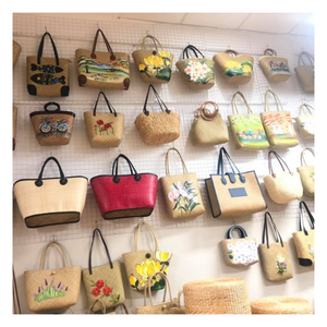 Bolso de playa de algas marinas hecho a mano-Monedero de paja duradero con bolsillo interior de Vietnam por 99 Gold Data - Product Image 2