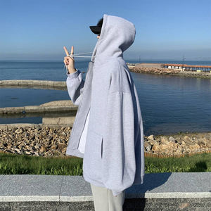 เสื้อกันหนาวผ้าฟลีซหนาสำหรับผู้ชาย,เสื้อกันหนาวลำลองมีฮู้ดสำหรับฤดูหนาว - Product Image 6