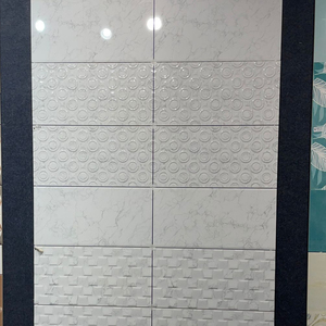 กระเบื้องเซรามิคเคลือบขนาด300X600มม. สีขาวเรืองแสงคุณภาพ AAA สำเนียงไฟร์บริคสไตล์คลาสสิกสำหรับห้องครัวสปาใช้จากอินเดีย - Product Image 1