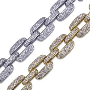 Bracelet de tennis unisexe élégant en zirconium cubique AAA Hip Hop glacé or CZ cadeaux pour mariage et anniversaire - Product Image 5