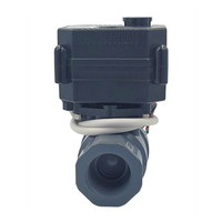 Usine solide qualité DN8 15 20 25 32 laiton pvc plastique acier inoxydable ss304 normalement ouvert fermé électrique motorisé vanne à boisseau sphérique
