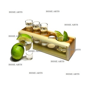 Portavasos de madera de doble nivel para uso en el hogar, hotel, restaurante, portavasos a los precios más bajos - Product Image 6