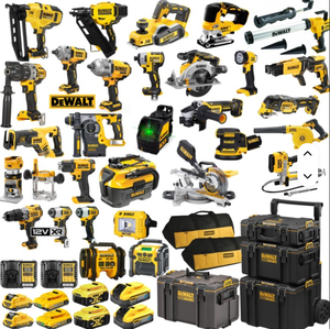 Kit di Utensili Elettrici D WALT DEWKIT30X con 8 Batterie al Litio 12v e 18v, 30 Pezzi di Utensili Elettrici, Trapani, Sega Circolare, Avvitatore a Impulsi - Product Image 1