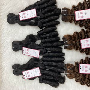 Venta al por mayor de extensiones de cabello chino con cutícula alineada, cabello rizado ondulado y recto, estilo de trama de cabello humano de alta calidad - Product Image 6