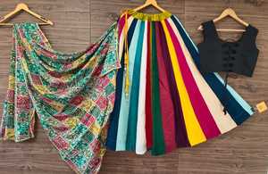 Collection d'été pour femmes Navratri Special Digital Printed Lehenga Choli Attractive Party Wear for Sider Wear - Product Image 6