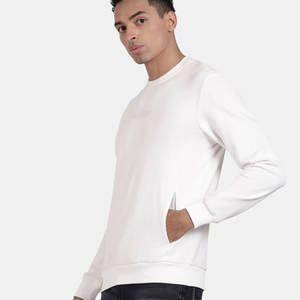 Sudaderas de hombre de diseño personalizado con mangas largas Precio de fábrica Jersey básico de mezcla de algodón para ropa de calle de invierno - Product Image 2