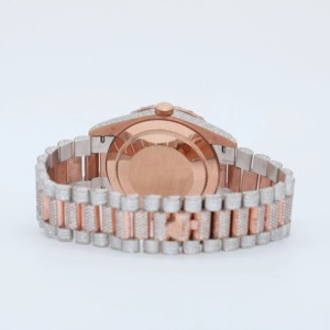 Montre Tourbillon de Luxe en Diamant de Laboratoire 2024, Moissanite VVS, Acier Inoxydable, Mécanique, Verre Antique, Montres de Mode - Product Image 3