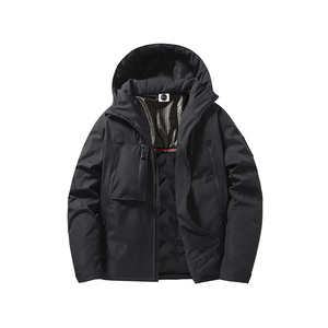 Chaqueta de invierno de algodón informal de estilo urbano para hombre con cremallera fina - Product Image 3