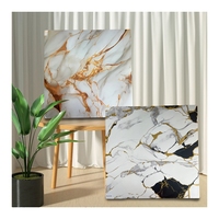 Autocollant mural en marbre moderne imperméable auto-adhésif pour usage domestique
