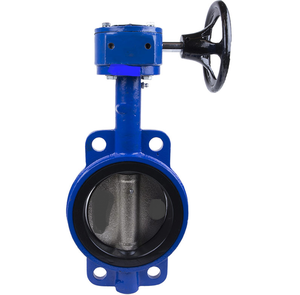 Válvula de mariposa con extremo con brida SS304 recubierta de plata de 1 pulgada que funciona manualmente para aplicaciones de medios ácidos industriales - Product Image 1