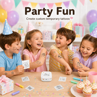 Imprimante portable mini pour tatouages temporaires sans encre, machine à tatouer DIY pour enfants, cadeaux, fêtes, jeux créatifs, en stock