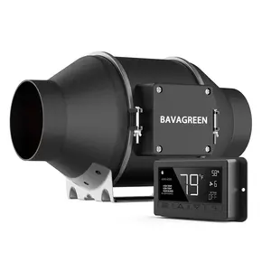 BAVA EC мотор 6 дюймов умный встраиваемый вентилятор 410 CFM вентиляционный вытяжной вентилятор регулятор температуры влажности для растений