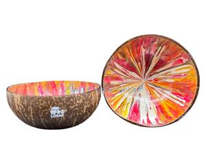 Vietnam Écologique De Luxe Motif Laque Bol Artisanat Nouveau Style Coloré Conception De Noix De Coco Personnalisé Meilleur Choix De Prix - Product Image 6