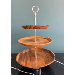 Greatest Quality Wood Cake <b>Stand</b> Snack Plate for Party Foods Desserts <b>Cupcakes</b> Cookie Sweets Storage Holder in Cheapest Price - Product Image 4