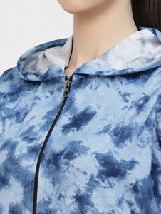 Sudadera con capucha con estampado Digital sin mangas para mujer Gym Fitness Hooded Loose Fit Sublimation Print Sudadera con capucha sin mangas para mujer - Product Image 4