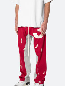 Pantalones acampanados transpirables para hombre, pantalones ligeros de pierna ancha, ajuste cómodo y elegante, adecuados para trajes informales y de fiesta de verano - Product Image 3