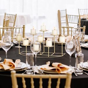 Decoraciones navideñas para fiestas de bodas, portavelas de té recién llegado, molde de luz de vela de Metal en hierro - Product Image 3