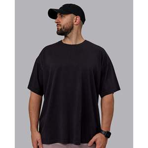 Camiseta Oversize de Algodón Pesado con Lavado Ácido - 250-300 GSM, Transpirable, con Logotipo Gráfico Sólido - Product Image 2