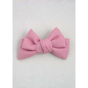 Grazioso Fermaglio per Capelli Intrecciato per Ragazze, Fiocco in Raso e Gros-grain, Elegante Clip Natalizia con Perle in Lega e Plastica, Perfetta Decorazione per Capelli - Product Image 3