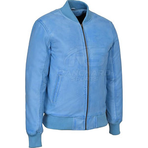 Blouson aviateur en cuir moderne, décontracté, élégant, confortable, blouson aviateur en cuir souple, tendance, classique, vêtement à la mode - Product Image 2