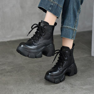 รองเท้าบูทหนังผู้หญิงทรงสูงระดับเข่า ส้นหนา มีซิปด้านข้าง รองเท้าบูทแฟชั่นทรงสูงสำหรับผู้หญิง รองเท้าบูทยาวเหนือเข่าแบบยืดได้สำหรับผู้หญิง - Product Image 2