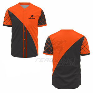 Camiseta de béisbol con botones completos de ajuste moderno, colores y logotipos personalizados, tecnología transpirable y absorbente de humedad, conjunto de estilo uniforme - Product Image 4