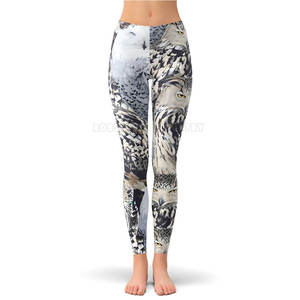 Women's Mid Waist Quick Dry Breathable Eco-Friendly Spandex/Polyester Workout Activewear Solid <b>Pattern</b> Fitness <b>Legging</b> Elastic - Product Image 4