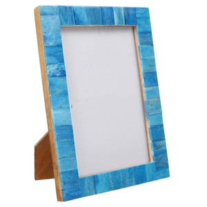 Marco de fotos con incrustaciones de resina y hueso de madera hermoso hecho a mano de la mejor calidad personalizado para decoración de la India. - Product Image 2