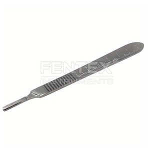 FENTEX Heavy Duty Stainless Steel Surgical Scalpel Graduated Handle Corrosion Resistant Precision <b>Cutting</b> Tool for veterinary - Product Image 6