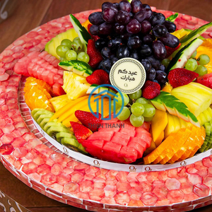 New Design High Quality Mother of pearl <b>Chocolate</b> Trays Luxury MOP <b>shell</b> Serving Trays Mosaic <b>shell</b> Tray handmade in Vietnam - Product Image 5