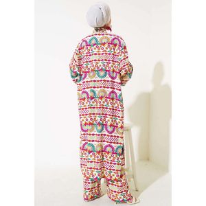 ชุดกิโมโนแขนยืดทรงหลวมสีรุ้ง - Product Image 3