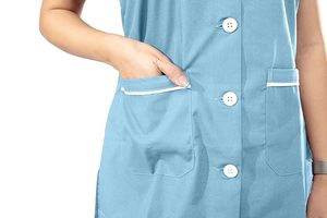 Conjunto de Uniforme Médico OEM Unisex de Verano, Camiseta de Manga Corta con Cuello en V y Pantalones Cargo Tipo Jogger, para Hospital - Product Image 5