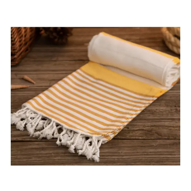 Fouta Towel Organic Latest Premium Quality Cotton Fouta Towel with Customized Logo and Design Solid Color Manufacturer in India
