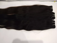 Extensions de cheveux indiens vierges non traités à 100 %, qualité 8A, cheveux humains pour femmes, double trame à la machine, lisses, 100 g, toutes les couleurs