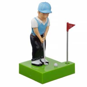 Figurine de golfeur à tête oscillante à énergie solaire, design de sculpture unique avec des caractéristiques écologiques - Product Image 2